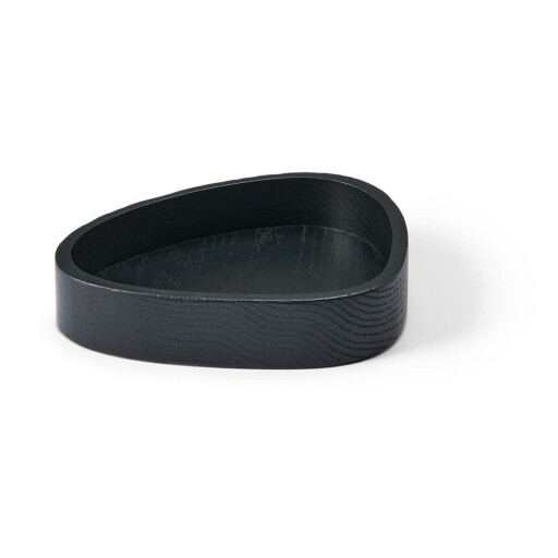 Cutie de depozitare neagră din lemn, decorativă 14x12,5x3 cm Curve S – LIND DNA