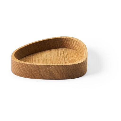 Cutie de depozitare în culoare naturală din lemn, decorativă 14x12,5x3 cm Curve S – LIND DNA
