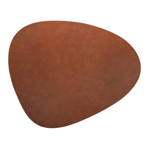 Covor din piele maro coniac 92x108 cm Curve XXXL Bull – LIND DNA