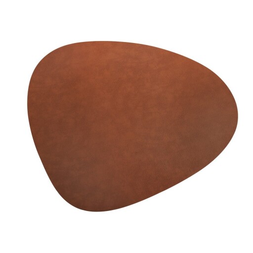 Covor din piele maro coniac 115x135 cm Curve XXXL Bull – LIND DNA