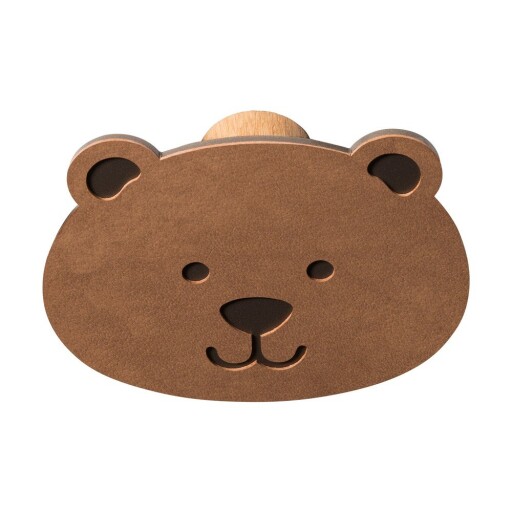 Cârlig maro de montat pe perete din oțel Bear Dot Nupo – LIND DNA
