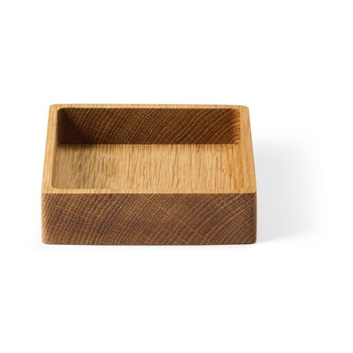 Cutie de depozitare în culoare naturală din lemn, decorativă 11x11x3 cm Square S – LIND DNA