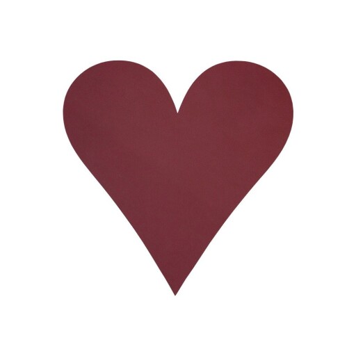 Suport pentru farfurii din piele ecologică 30x30 cm Heart Nupo – LIND DNA