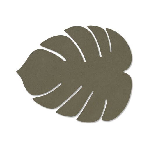 Suport pentru farfurii din piele ecologică 22x26 cm Monstera Leaf Nupo – LIND DNA