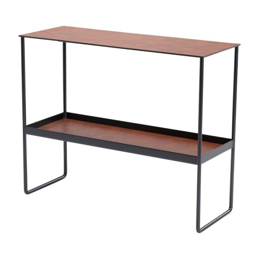 Masă consolă maro coniac din metal 29x78 cm Bull – LIND DNA