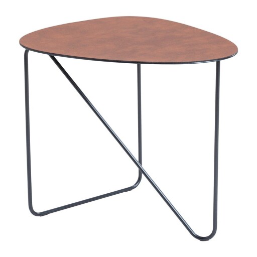 Măsuță de cafea maro coniac din metal 37x44 cm Curve M Bull – LIND DNA