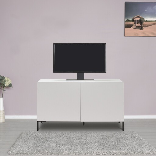 Comoda TV, Adore, Tvc-722-Dd-1, Diamant Alb