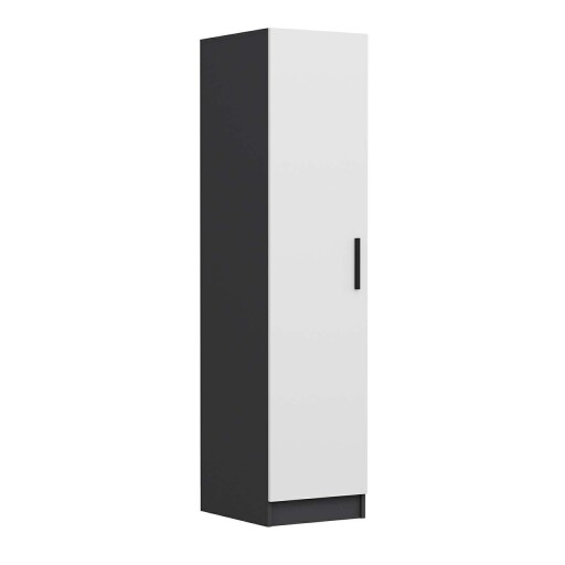 Dulap pentru haine, Minerva, Minar Kale, Alb / Antracit