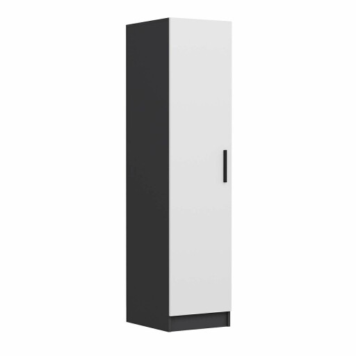 Dulap pentru haine, Minerva, Minar Kale, Alb / Antracit