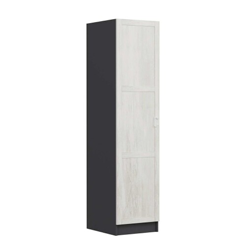 Dulap pentru haine, Minerva, Minar Kale, Alb / Antracit