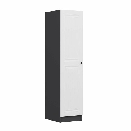 Dulap pentru haine, Minerva, Minar Kale, Alb / Antracit
