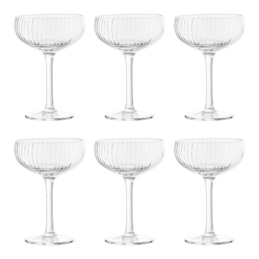 Set de pahare 6 buc. de șampanie 250 ml Astrid – Bloomingville