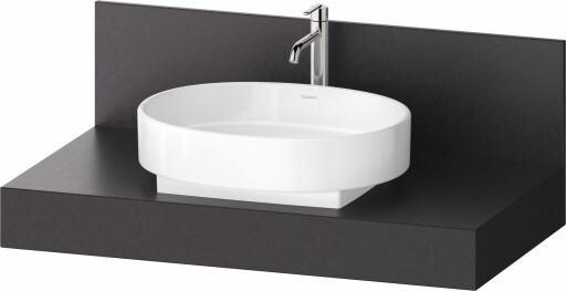 Consola pentru lavoar Duravit Balcoon Mineral 100cm  cu un decupaj  lava mat