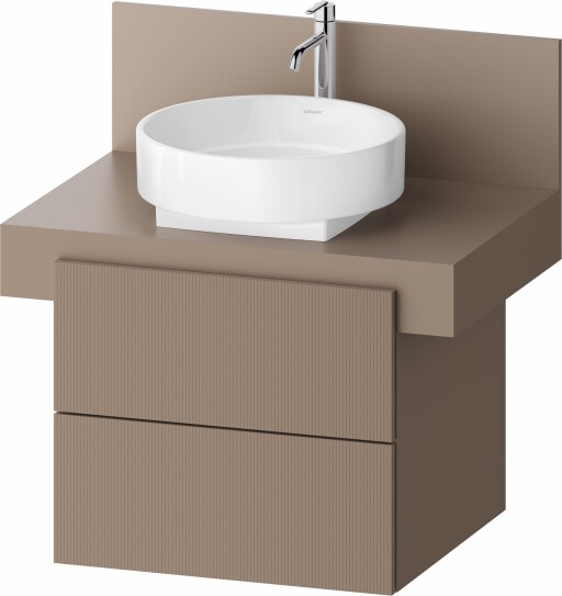 Dulap baza Duravit Balcoon 60x57cm  doua sertare cu inchidere lenta  umbra mat