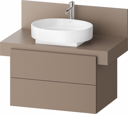 Dulap baza Duravit Balcoon 80x57cm  doua sertare cu inchidere lenta  umbra mat