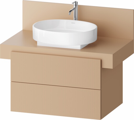 Dulap baza Duravit Balcoon 80x57cm  doua sertare cu inchidere lenta  terraccino mat