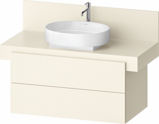 Dulap baza Duravit Balcoon 100x57cm  doua sertare cu inchidere lenta  ivory mat