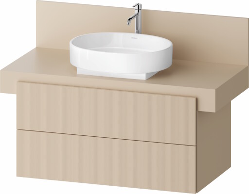 Dulap baza Duravit Balcoon 100x57cm  doua sertare cu inchidere lenta  sand beige mat
