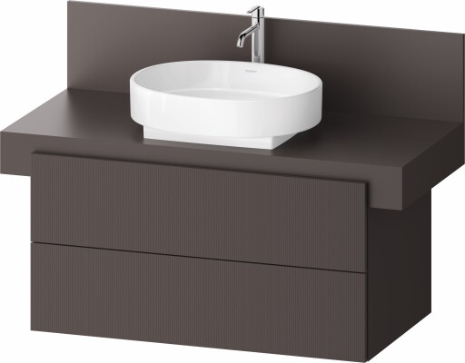 Dulap baza Duravit Balcoon 100x57cm  doua sertare cu inchidere lenta  maro mat