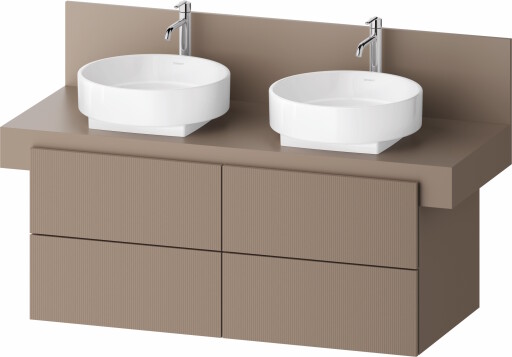 Dulap baza Duravit Balcoon 120x57cm  patru sertare cu inchidere lenta  umbra mat