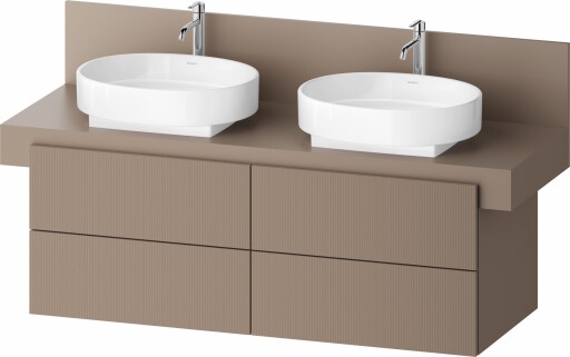 Dulap baza Duravit Balcoon 140x57cm  patru sertare cu inchidere lenta  umbra mat