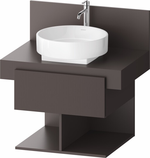 Dulap baza Duravit Balcoon 60x57cm  un sertar cu inchidere lenta  maro mat