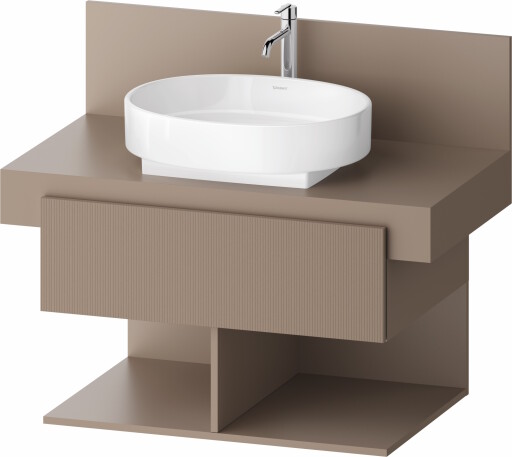Dulap baza Duravit Balcoon 80x57cm  un sertar cu inchidere lenta  umbra mat