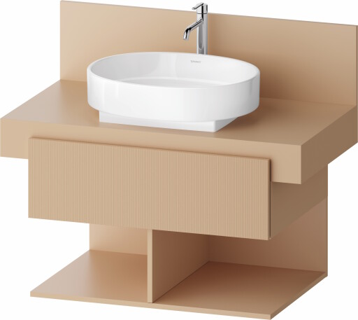 Dulap baza Duravit Balcoon 80x57cm  un sertar cu inchidere lenta  terraccino mat