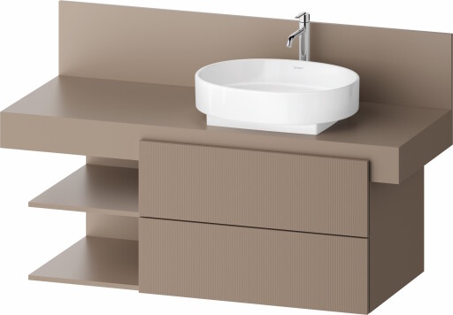 Dulap baza Duravit Balcoon 120x57cm  doua sertare cu inchidere lenta  orientare dreapta  umbra mat