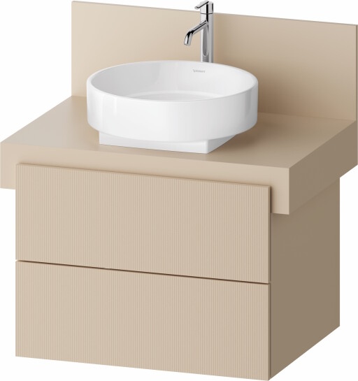 Dulap baza Duravit Balcoon 70x57cm  doua sertare cu inchidere lenta  sand beige mat