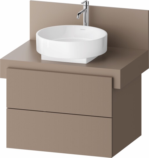 Dulap baza Duravit Balcoon 70x57cm  doua sertare cu inchidere lenta  umbra mat