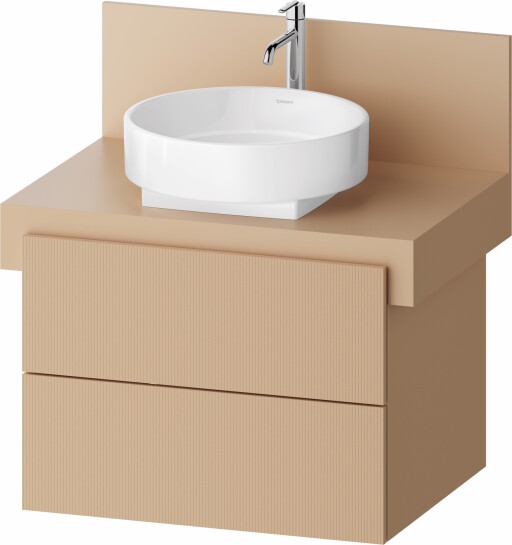 Dulap baza Duravit Balcoon 70x57cm  doua sertare cu inchidere lenta  terraccino mat