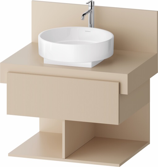 Dulap baza Duravit Balcoon 70x57cm  un sertar cu inchidere lenta  sand beige mat