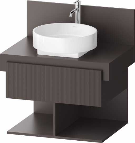 Dulap baza Duravit Balcoon 70x57cm  un sertar cu inchidere lenta  maro mat