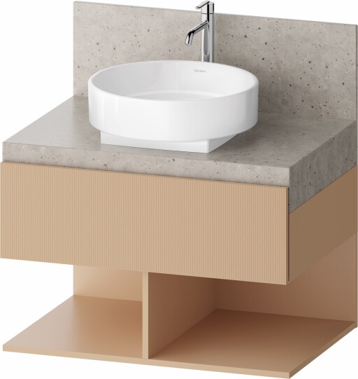 Dulap baza Duravit Balcoon 60x57cm pentru consola Mineral  un sertar cu inchidere lenta  terraccino mat