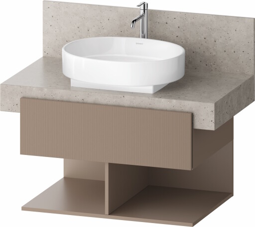 Dulap baza Duravit Balcoon 80x57cm pentru consola Mineral  un sertar cu inchidere lenta  umbra mat