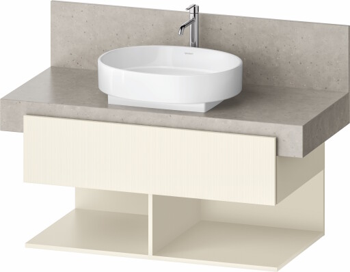 Dulap baza Duravit Balcoon 100x57cm pentru consola Mineral  un sertar cu inchidere lenta  ivory mat