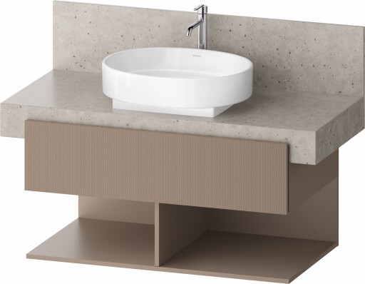Dulap baza Duravit Balcoon 100x57cm pentru consola Mineral  un sertar cu inchidere lenta  umbra mat