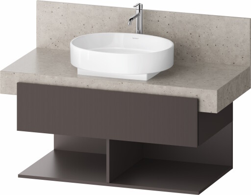 Dulap baza Duravit Balcoon 100x57cm pentru consola Mineral  un sertar cu inchidere lenta  maro mat