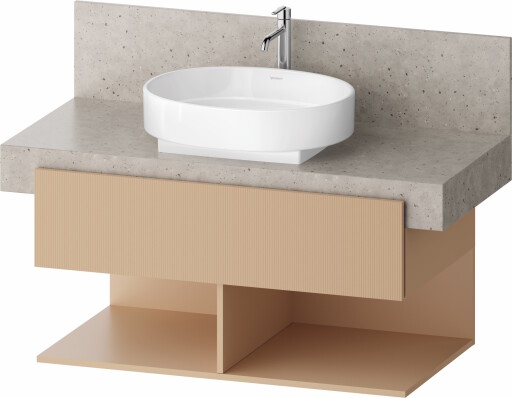 Dulap baza Duravit Balcoon 100x57cm pentru consola Mineral  un sertar cu inchidere lenta  terraccino mat