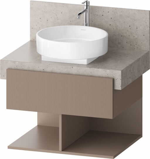 Dulap baza Duravit Balcoon 70x57cm pentru consola Mineral  un sertar cu inchidere lenta  umbra mat