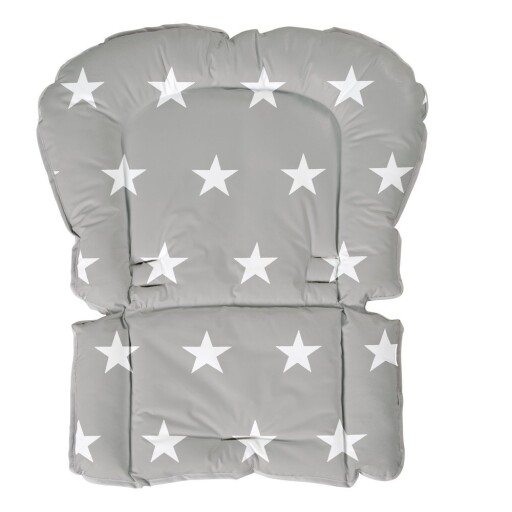 Pernă de scaun pentru copii gri Little Stars – Roba