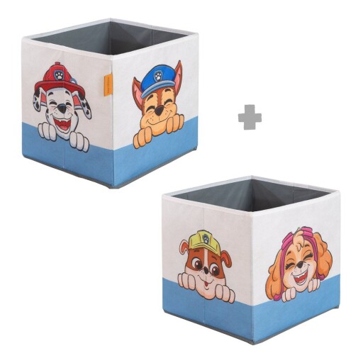 Organizatoare de jucării pentru copii 2 buc. din material textil 27x27x27 cm Paw Patrol – Roba