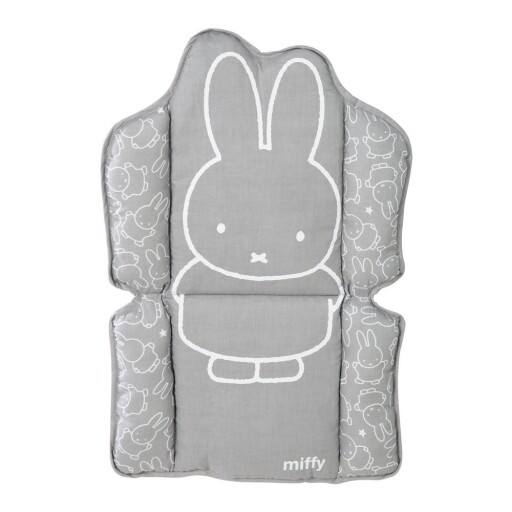 Pernă de scaun pentru copii gri Miffy – Roba