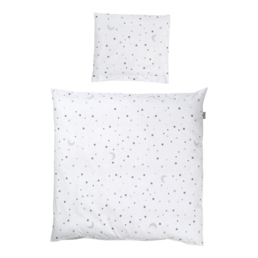 Lenjerie de pat pentru copii albă din bumbac pentru pătuț 80x80 cm Sternenzauber – Roba