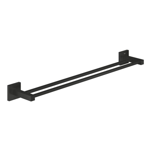 Bara port-prosop dubla Grohe Start Cube 60cm  matte black
