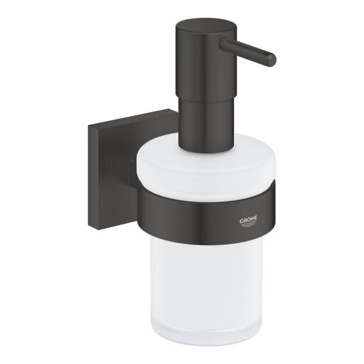 Dozator sapun Grohe Start Cube cu suport de perete  matte black