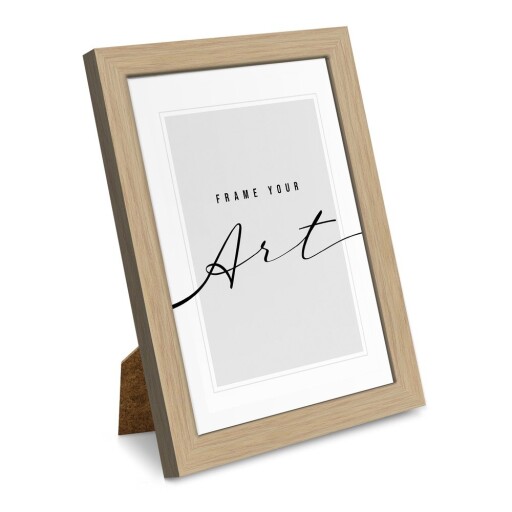 Ramă foto în culoare naturală cu picior de susținere/de agățat 20x26 cm Beech – knor