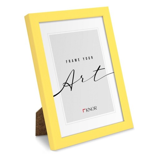Ramă foto galbenă de agățat 32x42 cm – knor