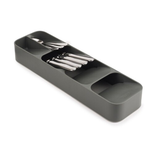Organizator de tacâmuri gri din plastic 11 x 39,5 cm Duo – Joseph Joseph